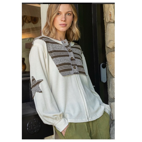 $35 start 38 LAST ONE ❤️POL oversized star top - Picture 5 of 8